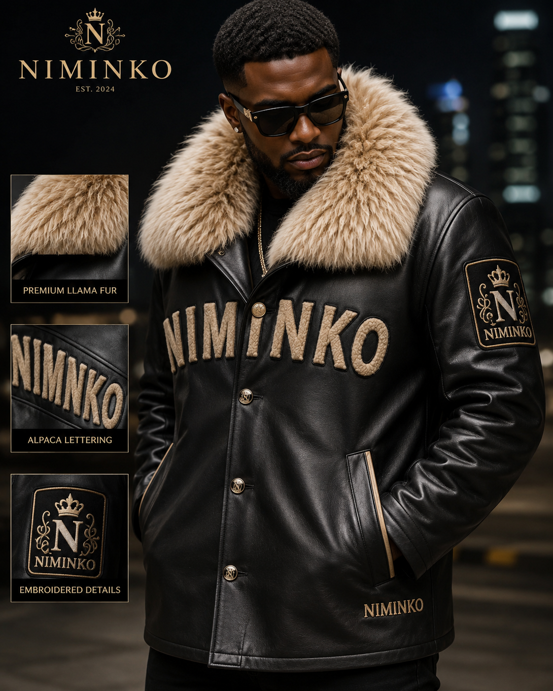 Niminko llama emblem representative Niminko mark image